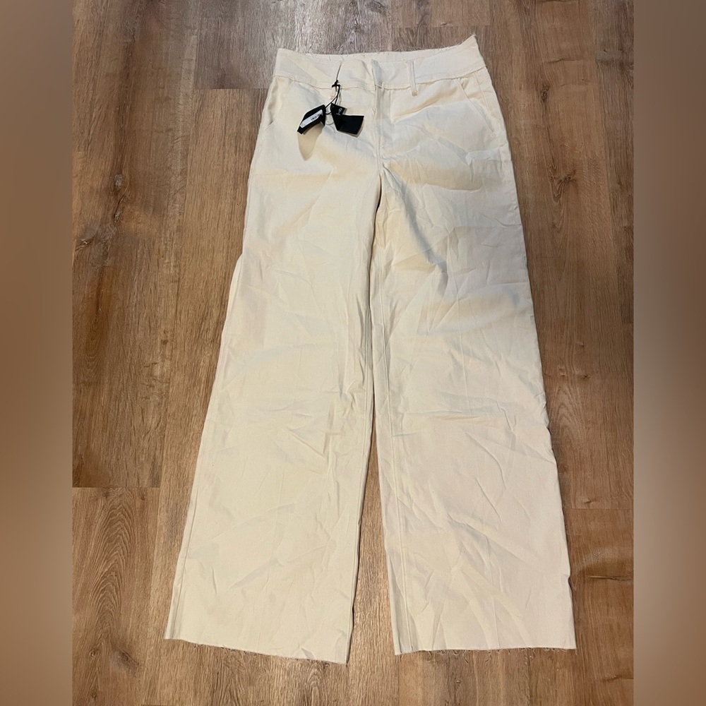NWT PAIGE Sasha Raw-Waistband Trousers - Picture 5 of 13